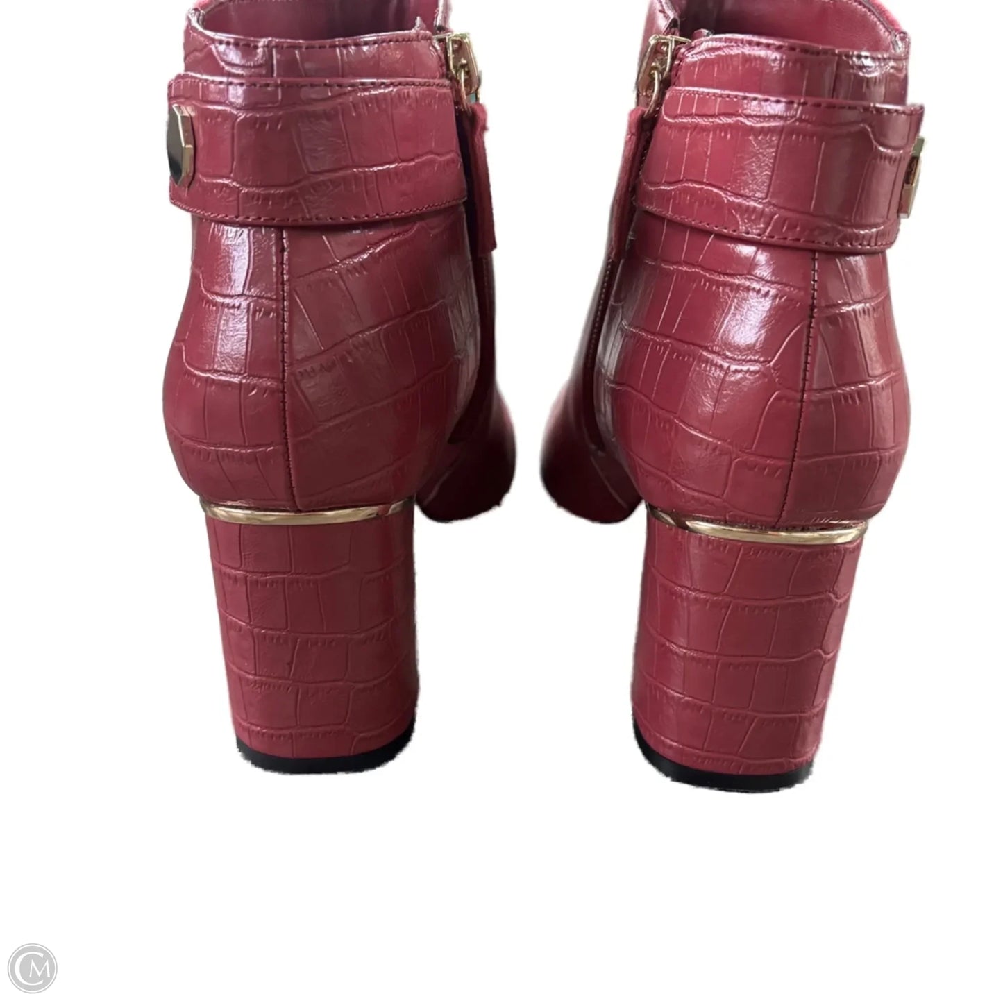 Boots Ankle Heels By White House Black Market In Pink, Size: 8