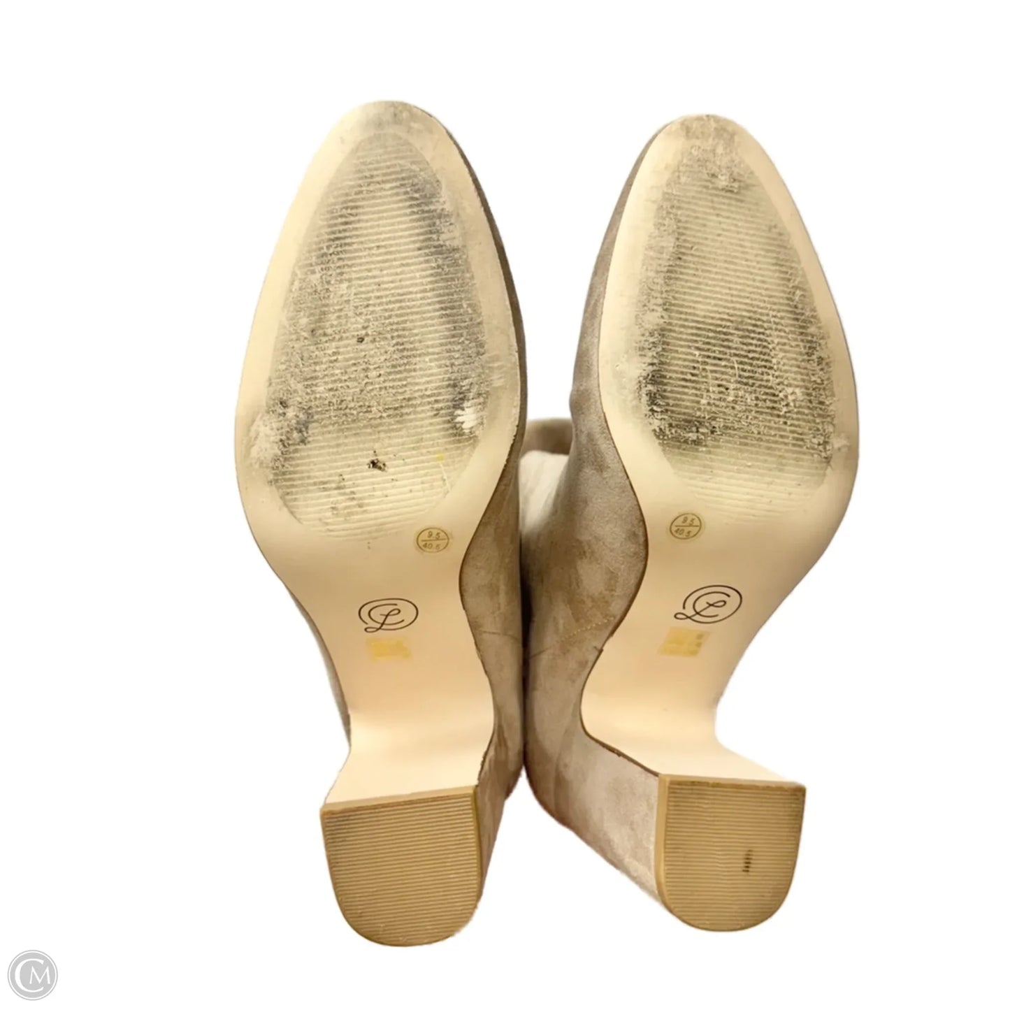 Boots Ankle Heels By Chinese Laundry In Tan, Size: 9.5