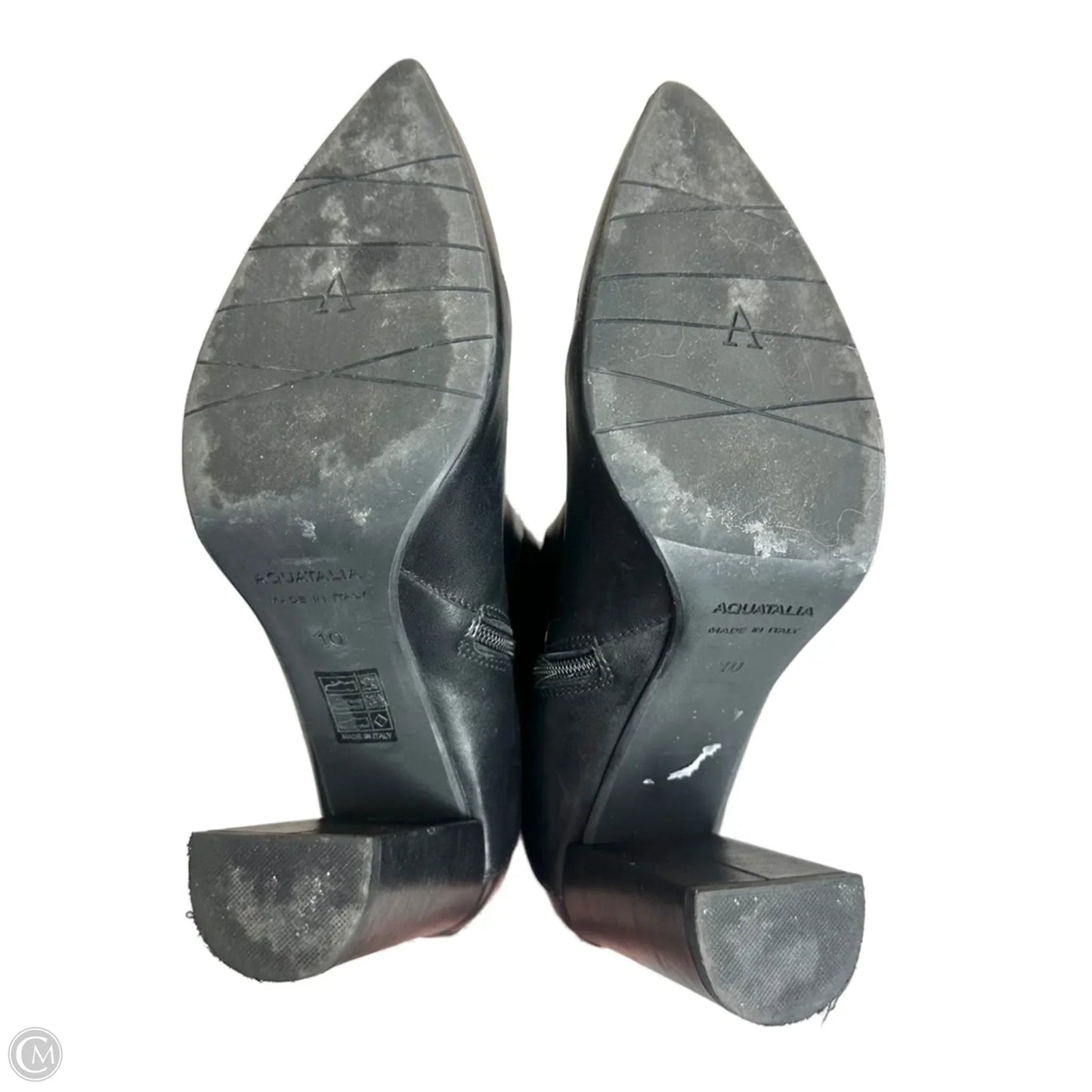 Boots Ankle Heels By Aquatalia In Black, Size: 10