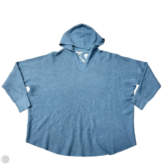 Sweatshirt Hoodie By Vila Milano In Blue, Size: 1x