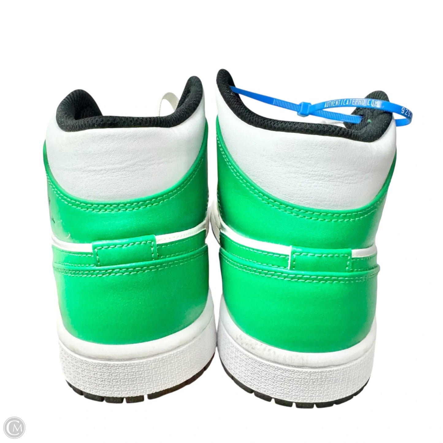 Shoes Luxury Designer By Jordan In Green & White, Size: 9.5