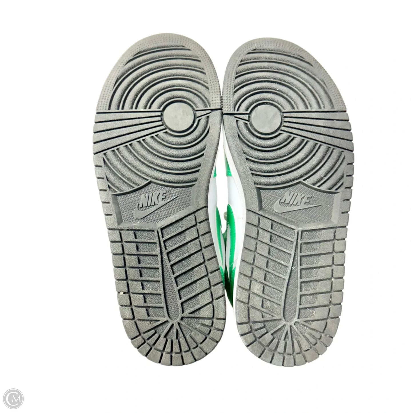 Shoes Luxury Designer By Jordan In Green & White, Size: 9.5