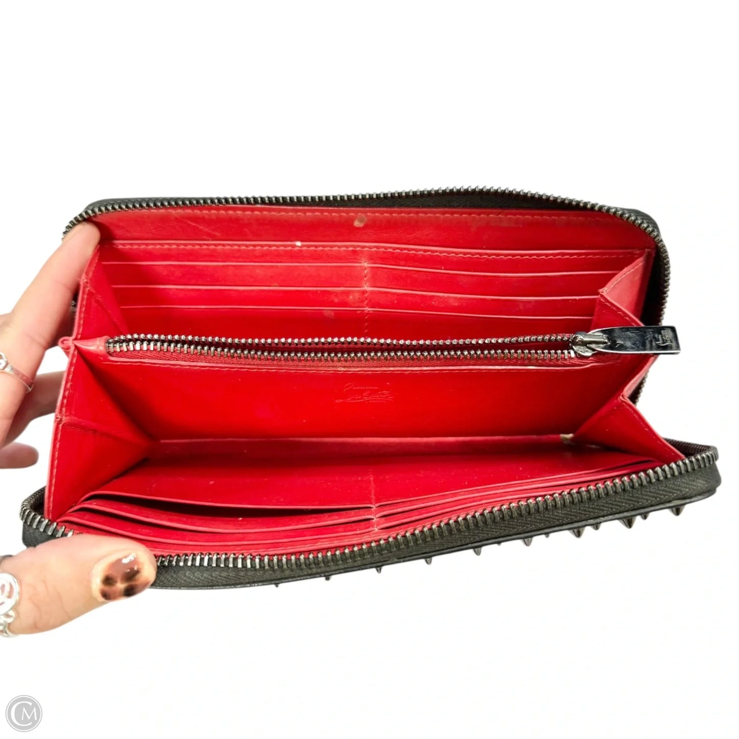 Wallet Luxury Designer By Christian Louboutin, Size: Large
