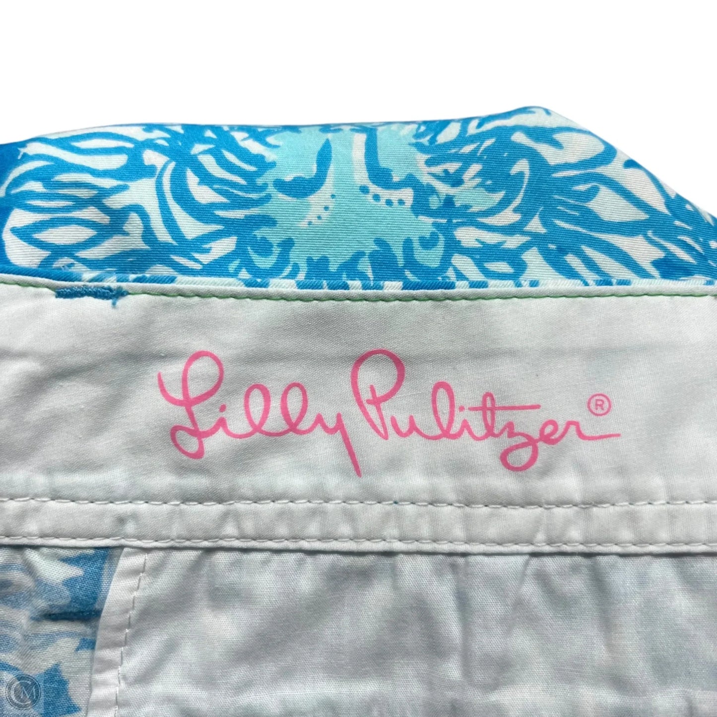 Shorts Designer By Lilly Pulitzer In Blue & White, Size: 2