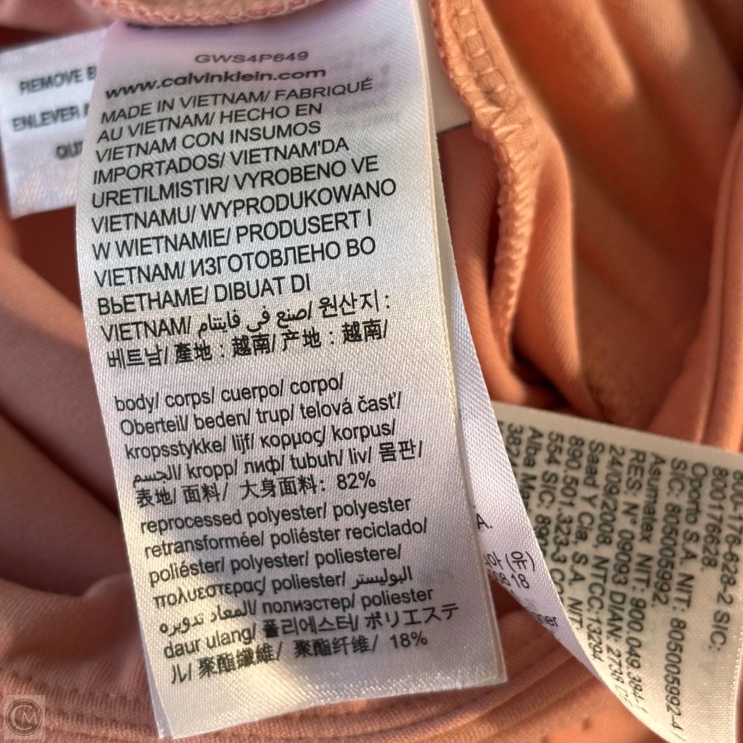 Athletic Pants By Calvin Klein In Pink, Size: S