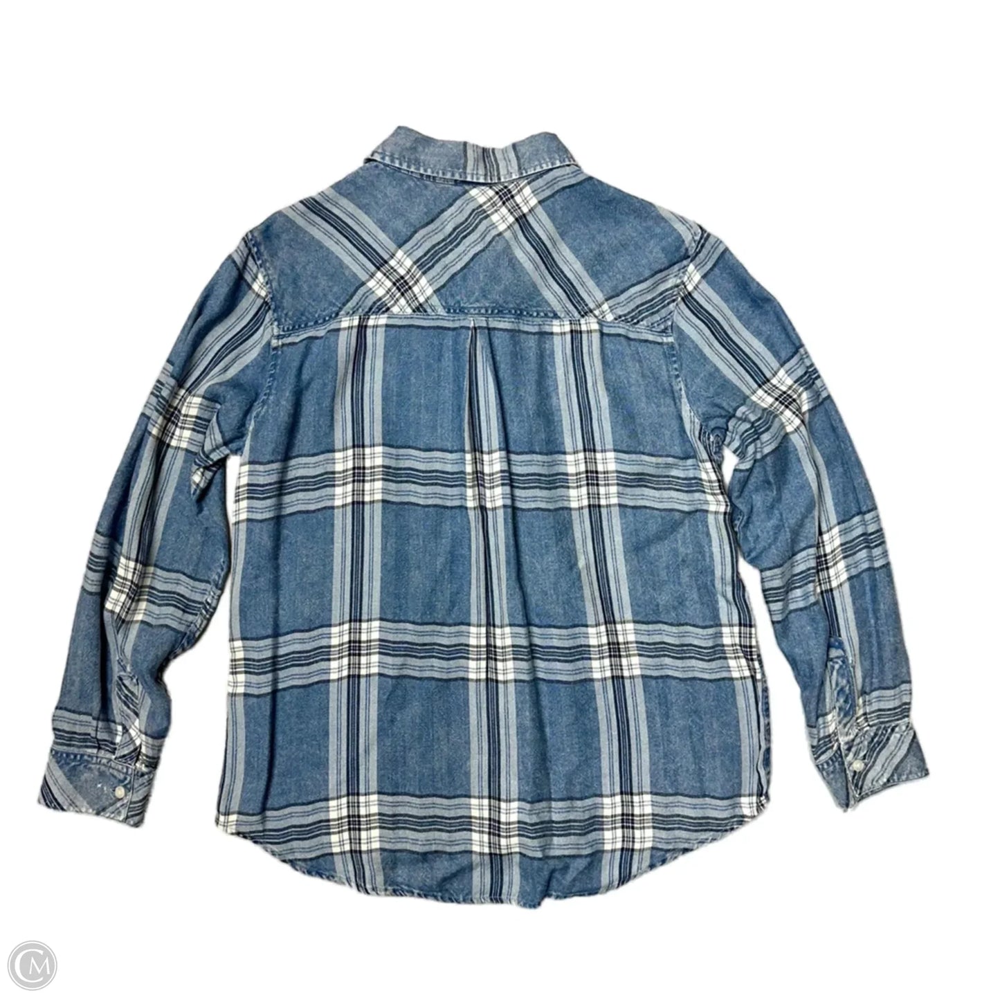 Top Long Sleeve By Rails In Blue, Size: L