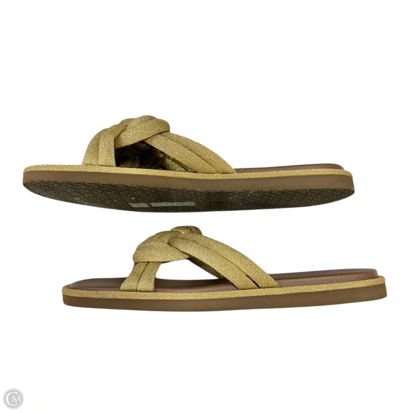 Sandals Flats By Rothys In Gold, Size: 10.5