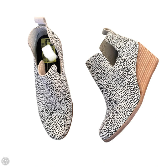 Boots Ankle Heels By Toms In Black & White, Size: 8