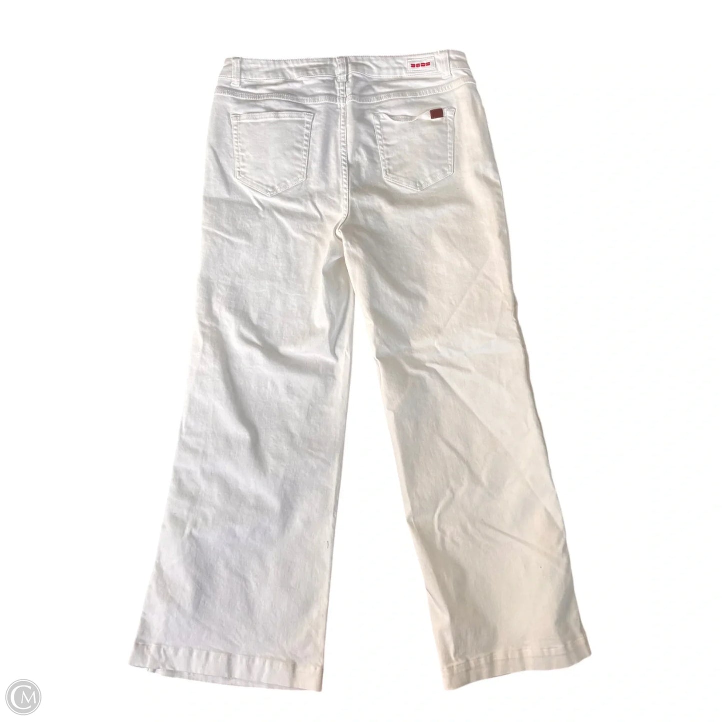 Jeans Flared By Peace Love World In White Denim, Size: 12