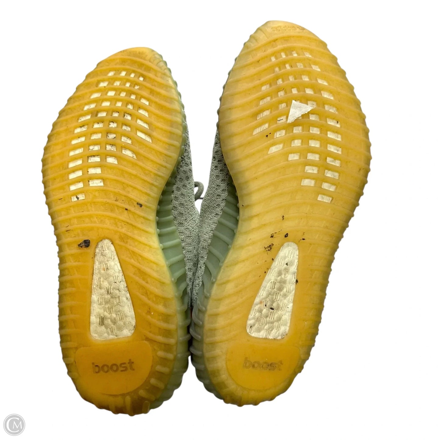 Shoes Luxury Designer By Yeezy In Green, Size: 9