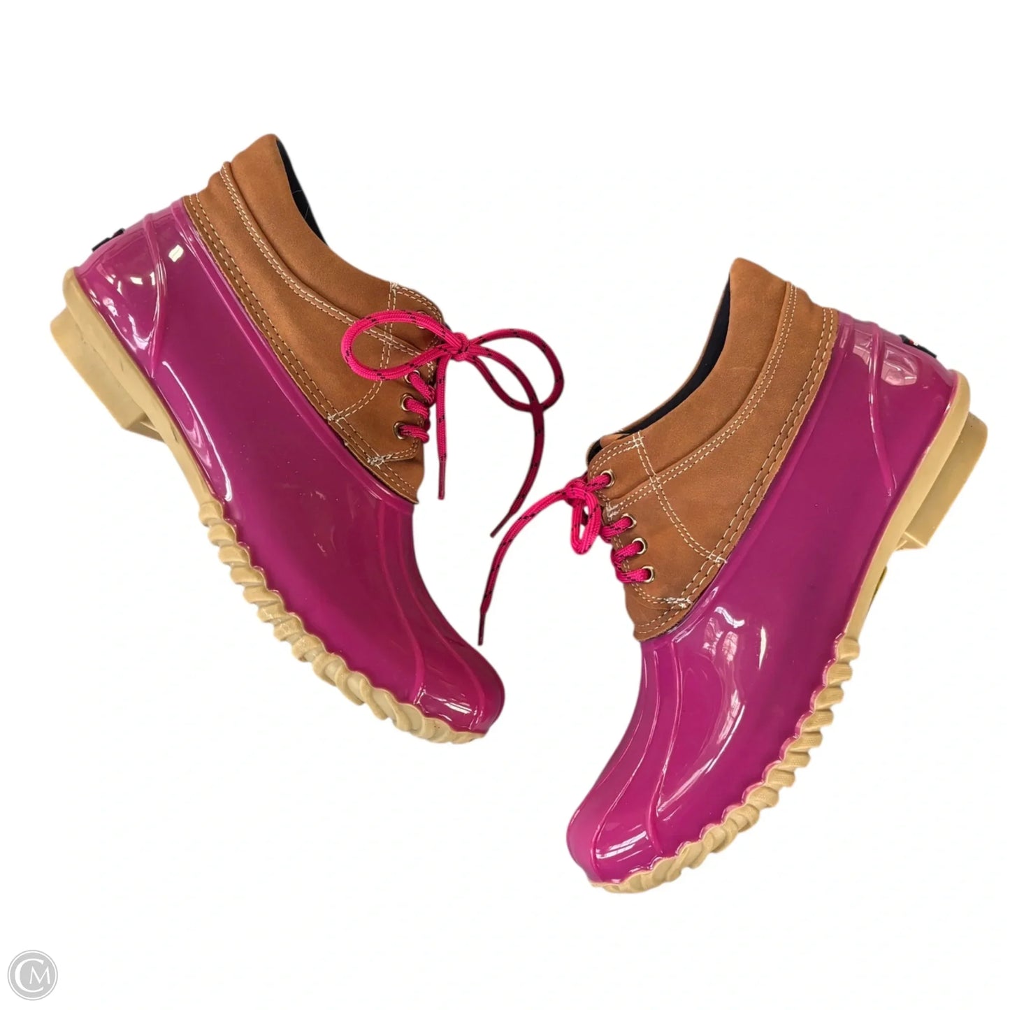 Boots Hiking By Tommy Hilfiger In Brown & Pink, Size: 9