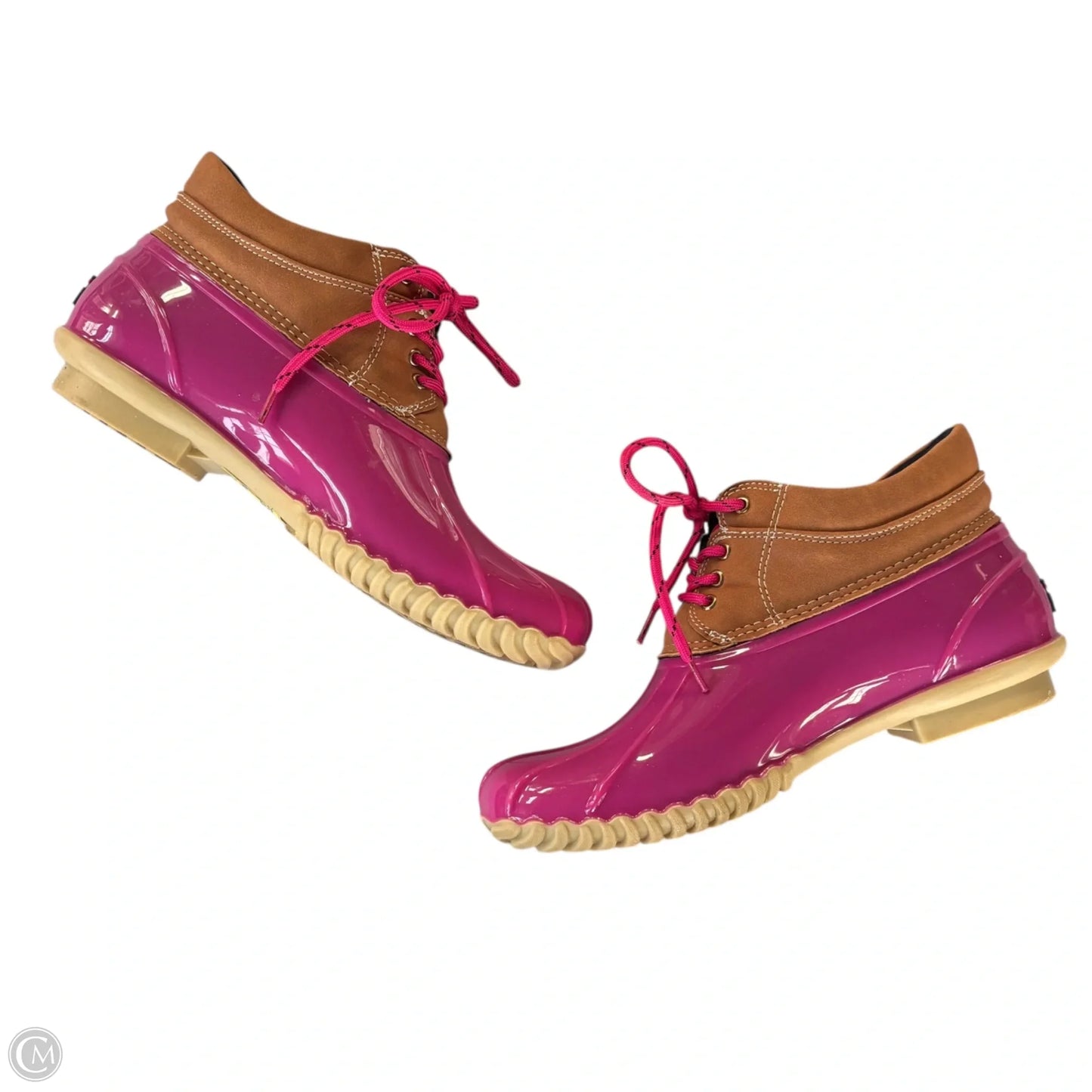 Boots Hiking By Tommy Hilfiger In Brown & Pink, Size: 9