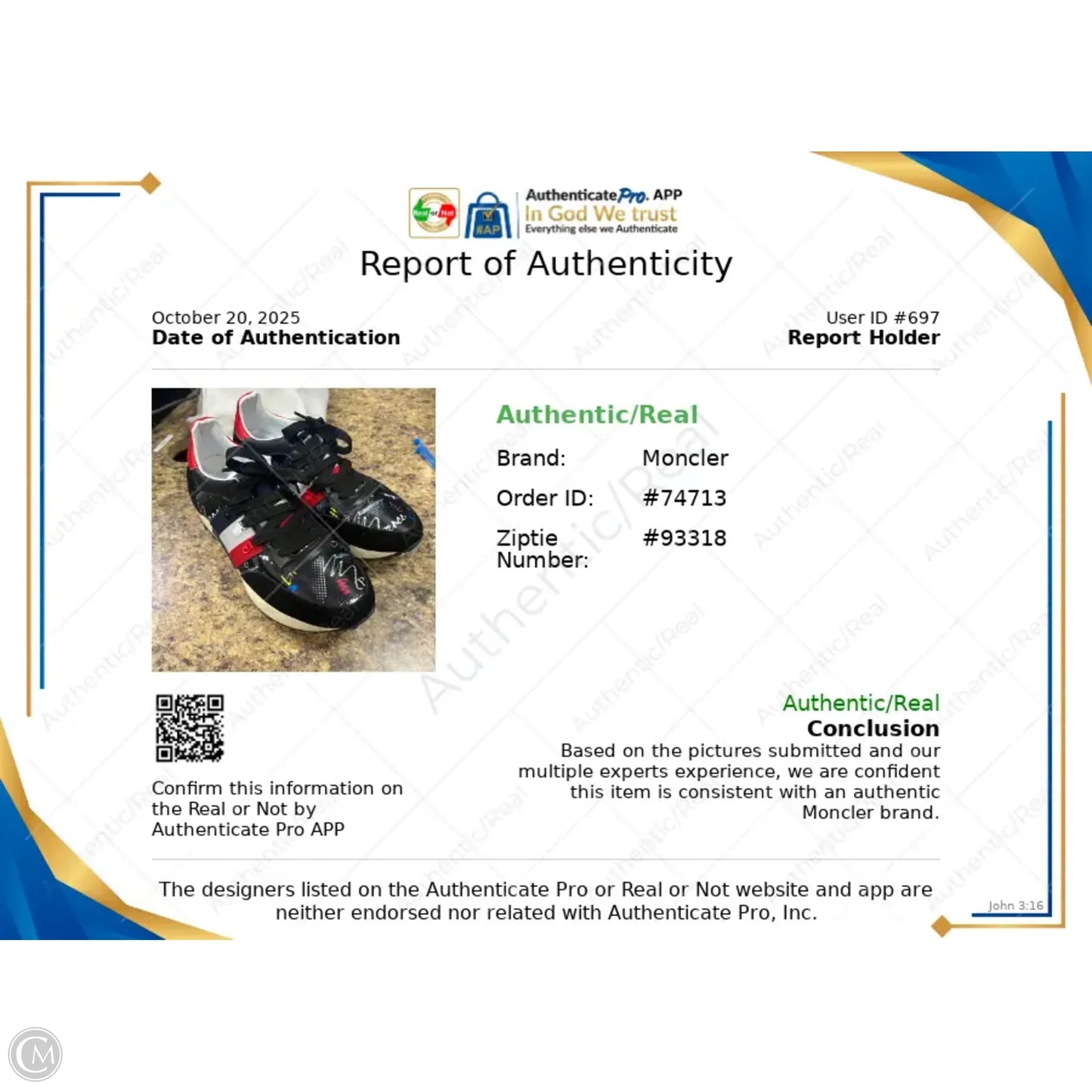 Shoes Luxury Designer By Moncler In Black & Red, Size: 9