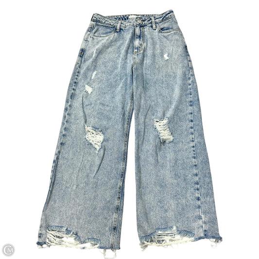 Jeans Wide Leg By Avec Les Filles In Blue Denim, Size: 6