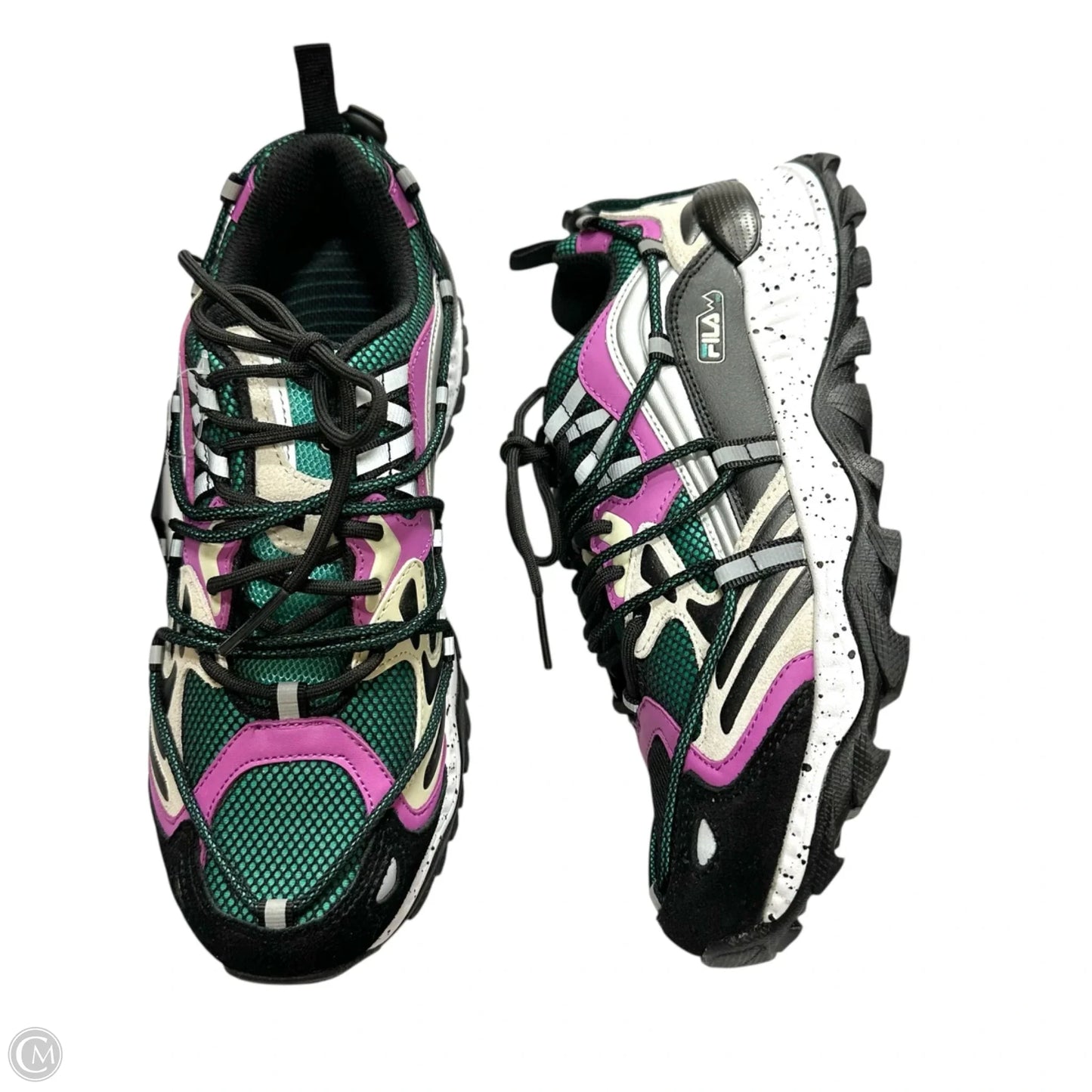 Shoes Sneakers By Fila In Blue & Purple, Size: 7