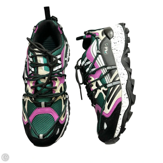 Shoes Sneakers By Fila In Blue & Purple, Size: 7
