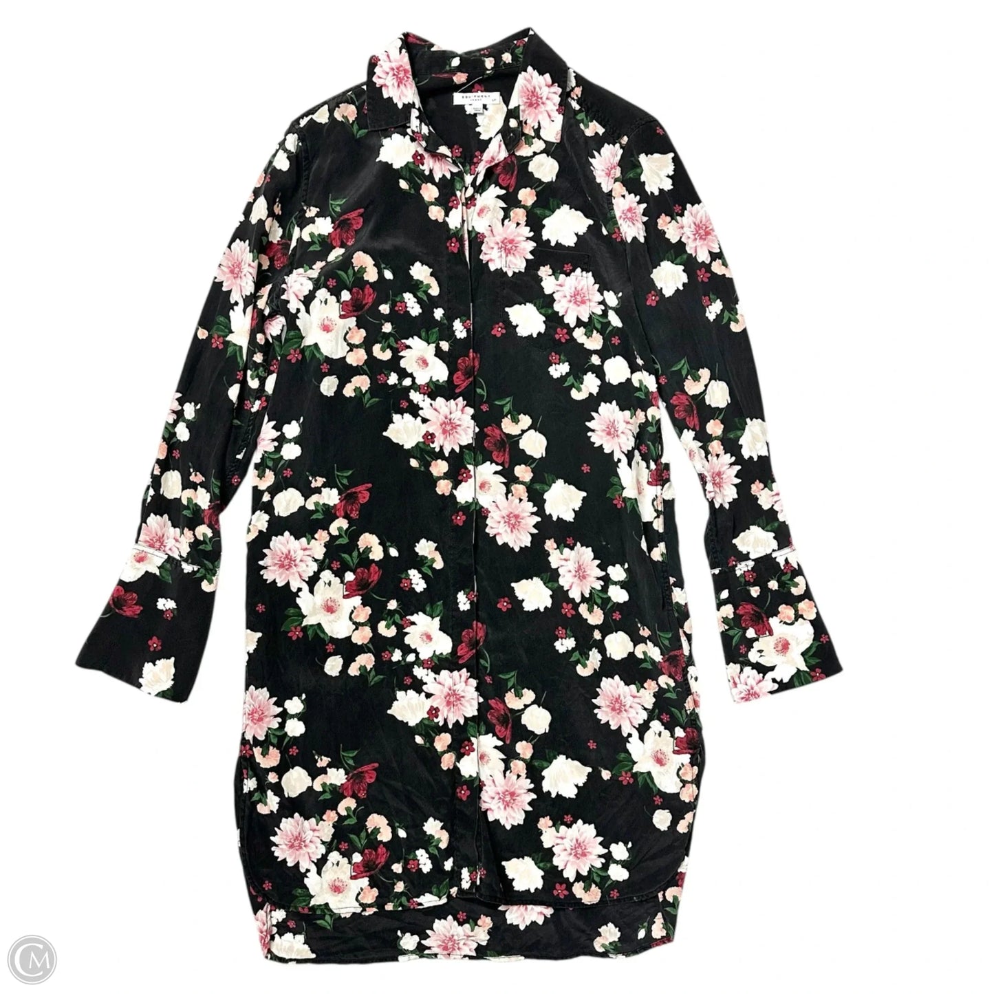 Dress Casual Midi By Equipment In Floral Print, Size: S