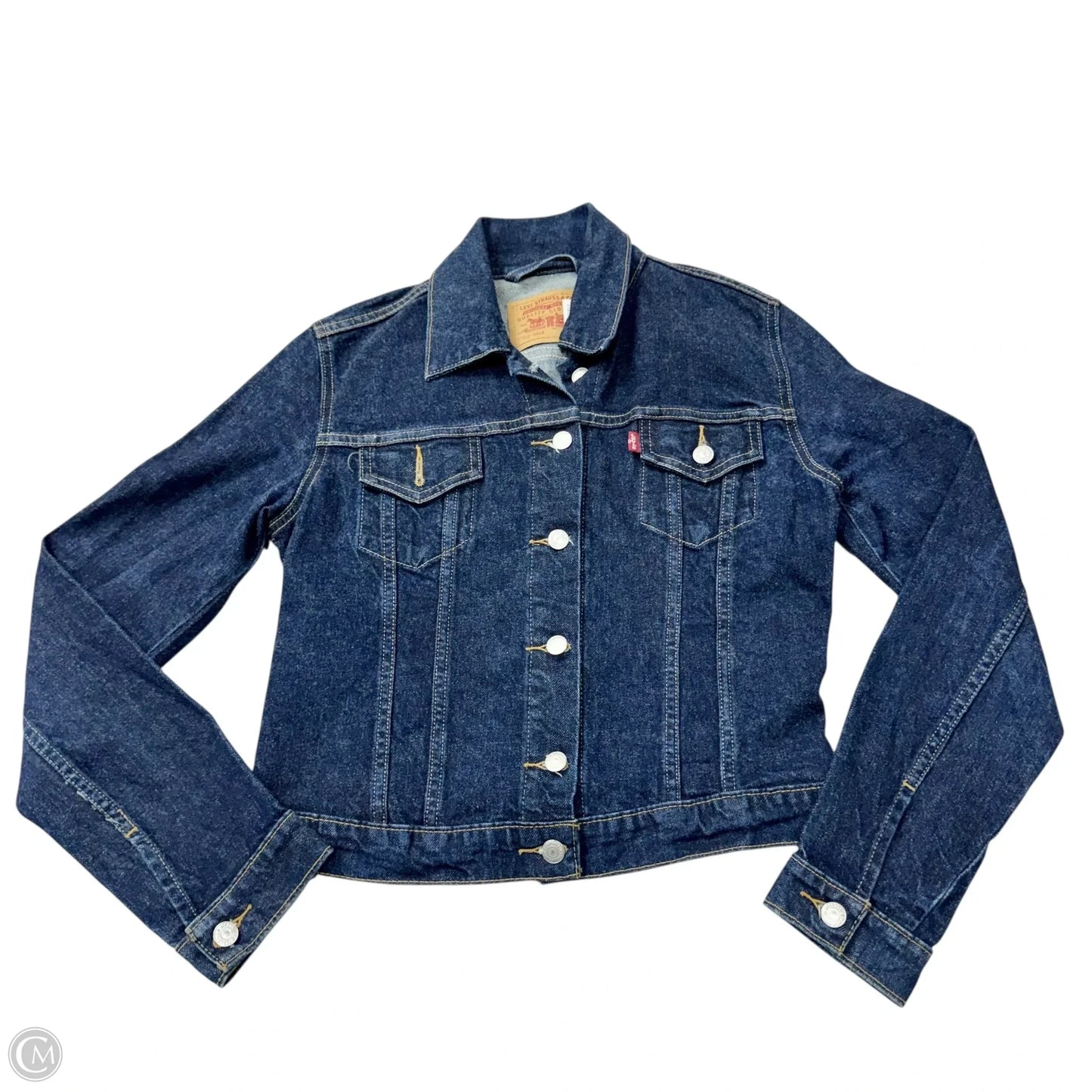 Jacket Denim By Levis In Blue Denim, Size: M