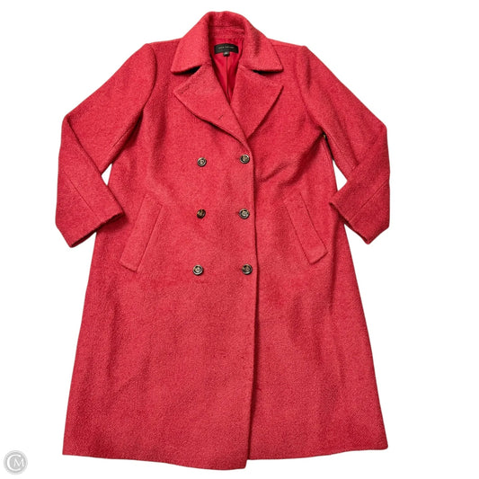 Coat Trench Coat By Ann Taylor In Pink, Size: Xl