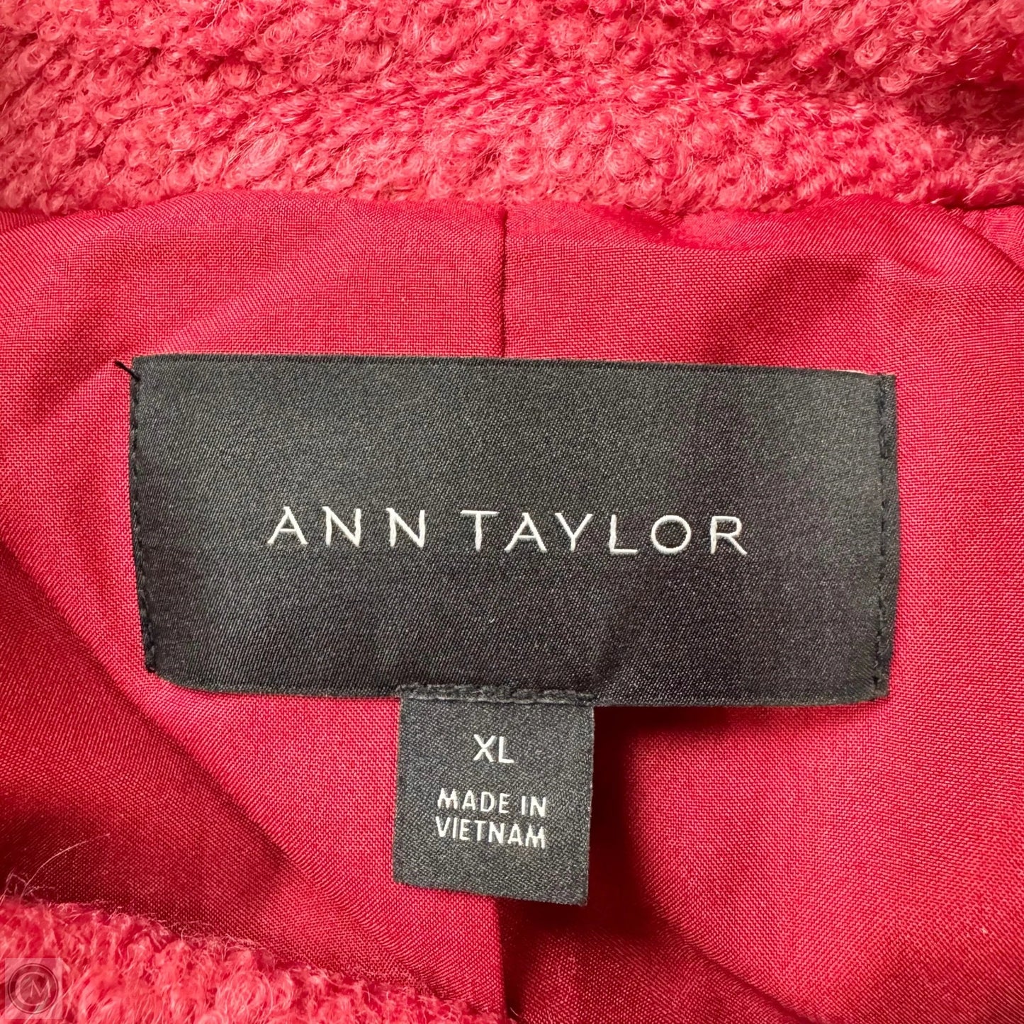 Coat Trench Coat By Ann Taylor In Pink, Size: Xl