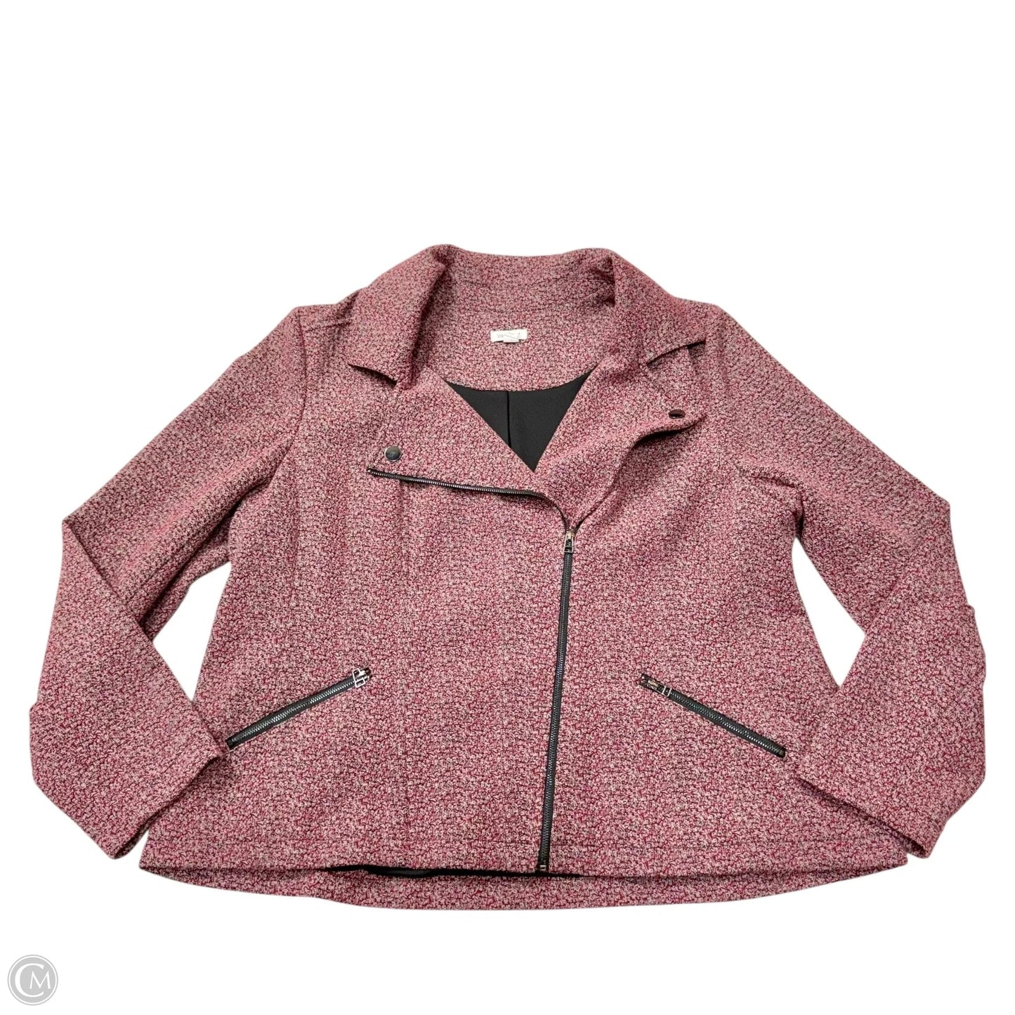 Jacket Moto By Westport In Red, Size: 2x
