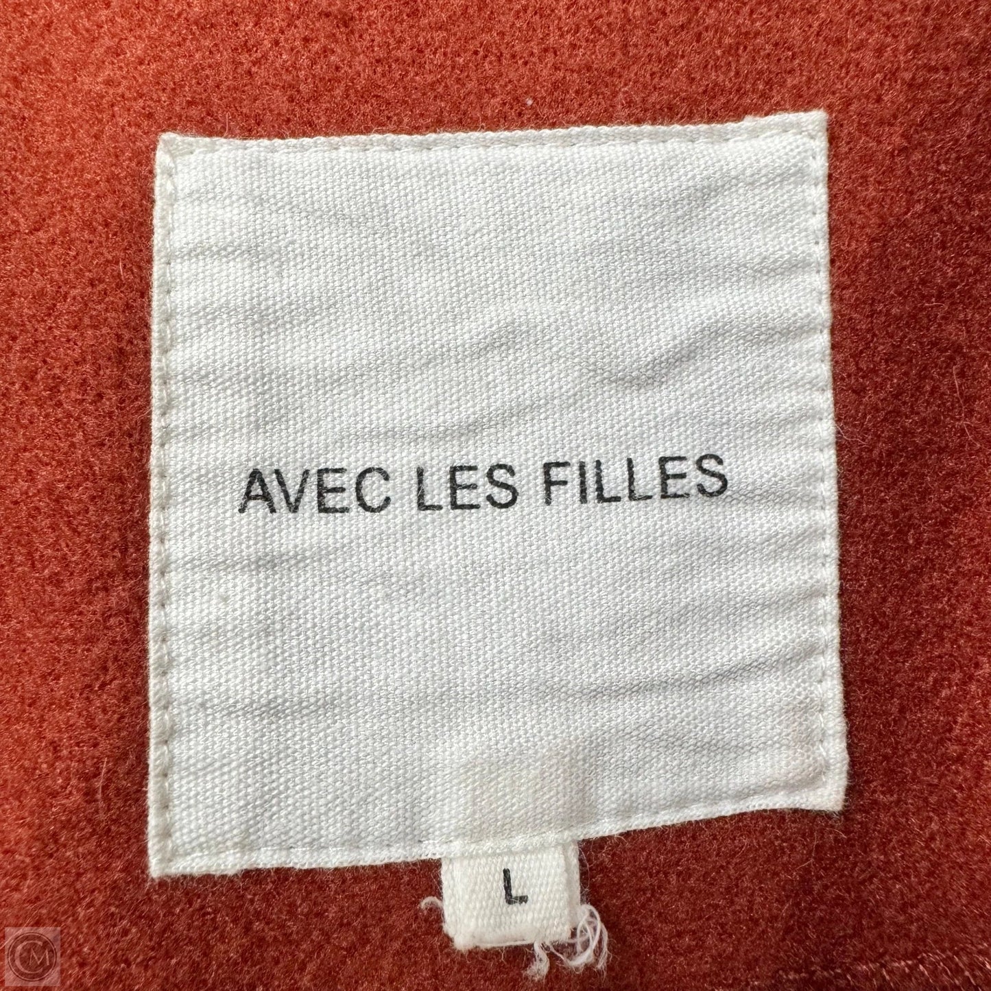 Coat Peacoat By Avec Les Filles In Orange, Size: L