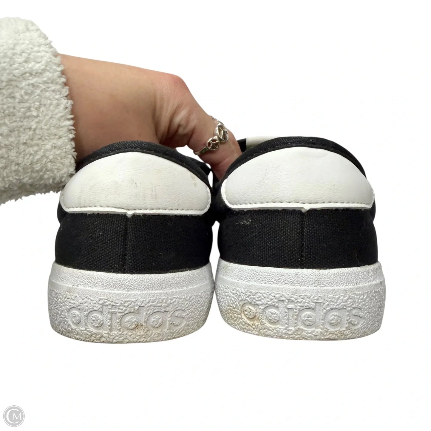 Shoes Sneakers By Adidas In Black & White, Size: 5.5