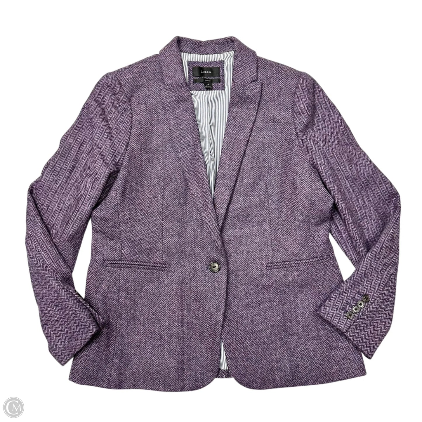 Blazer By J. Crew In Purple, Size: L