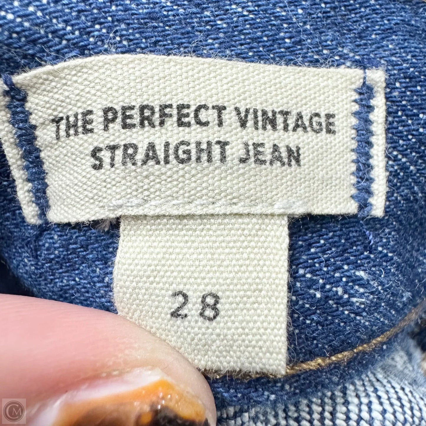 Jeans Straight Leg By Madewell In Blue Denim, Size: 6