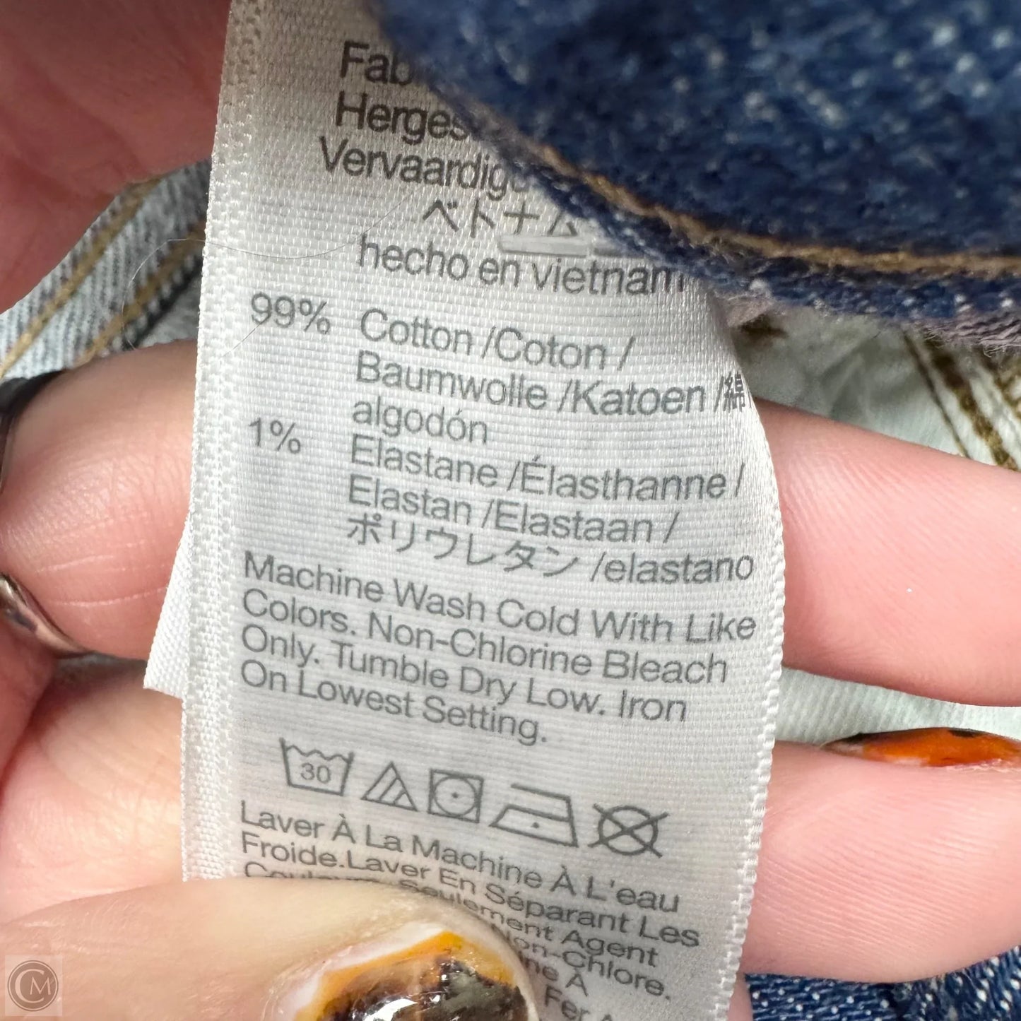 Jeans Straight Leg By Madewell In Blue Denim, Size: 6