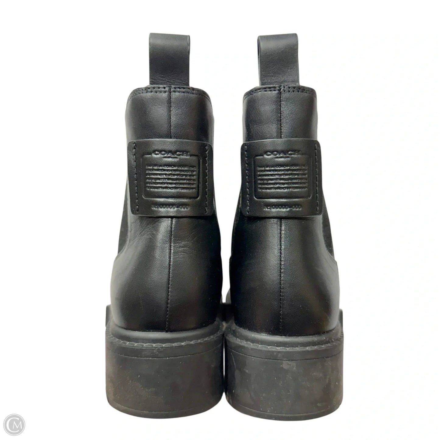 Boots Designer By Coach In Black, Size: 7