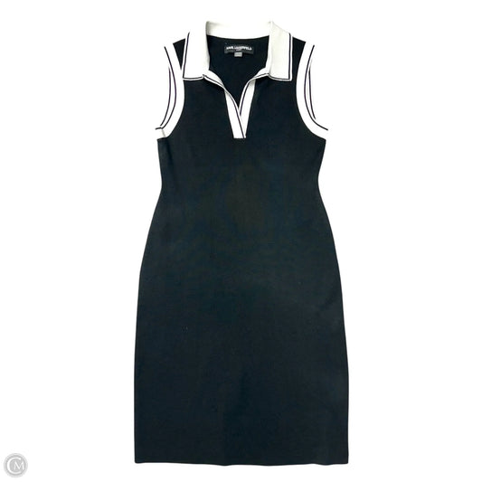Dress Designer By Karl Lagerfeld In Black & White, Size: S
