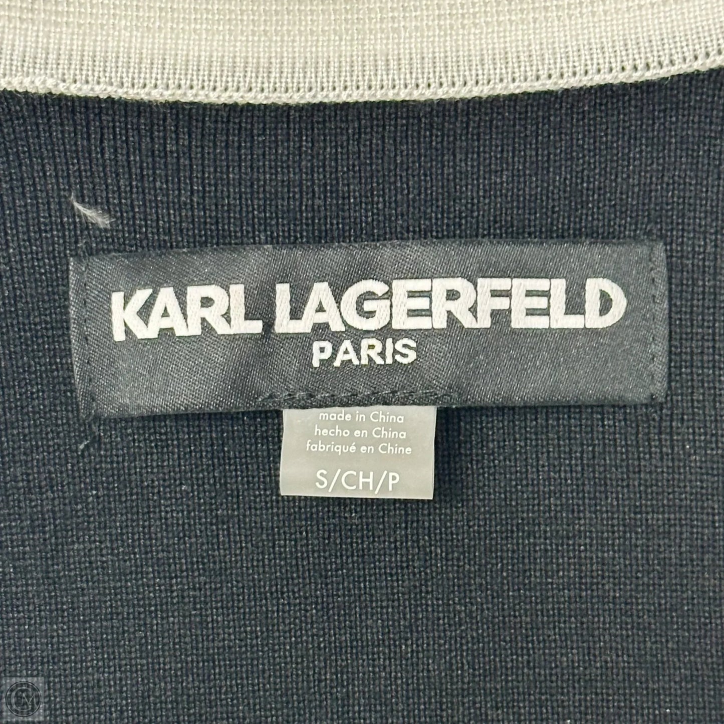 Dress Designer By Karl Lagerfeld In Black & White, Size: S