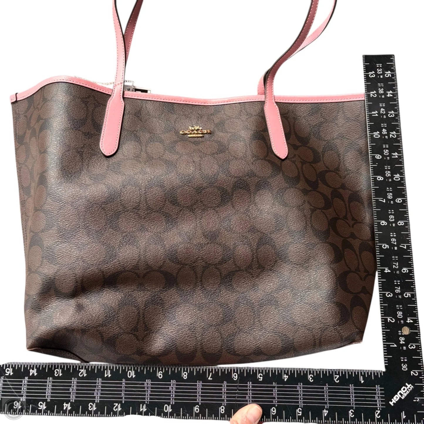 Tote Designer By Coach, Size: Large