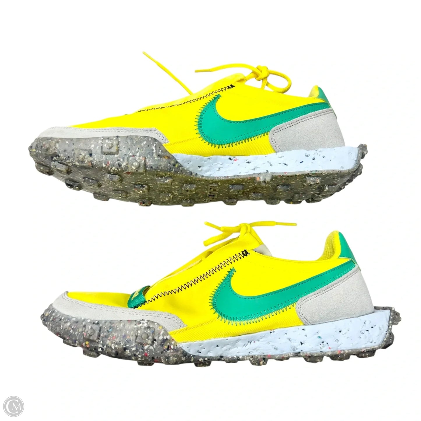 Shoes Sneakers By Nike In Green & Yellow, Size: 9