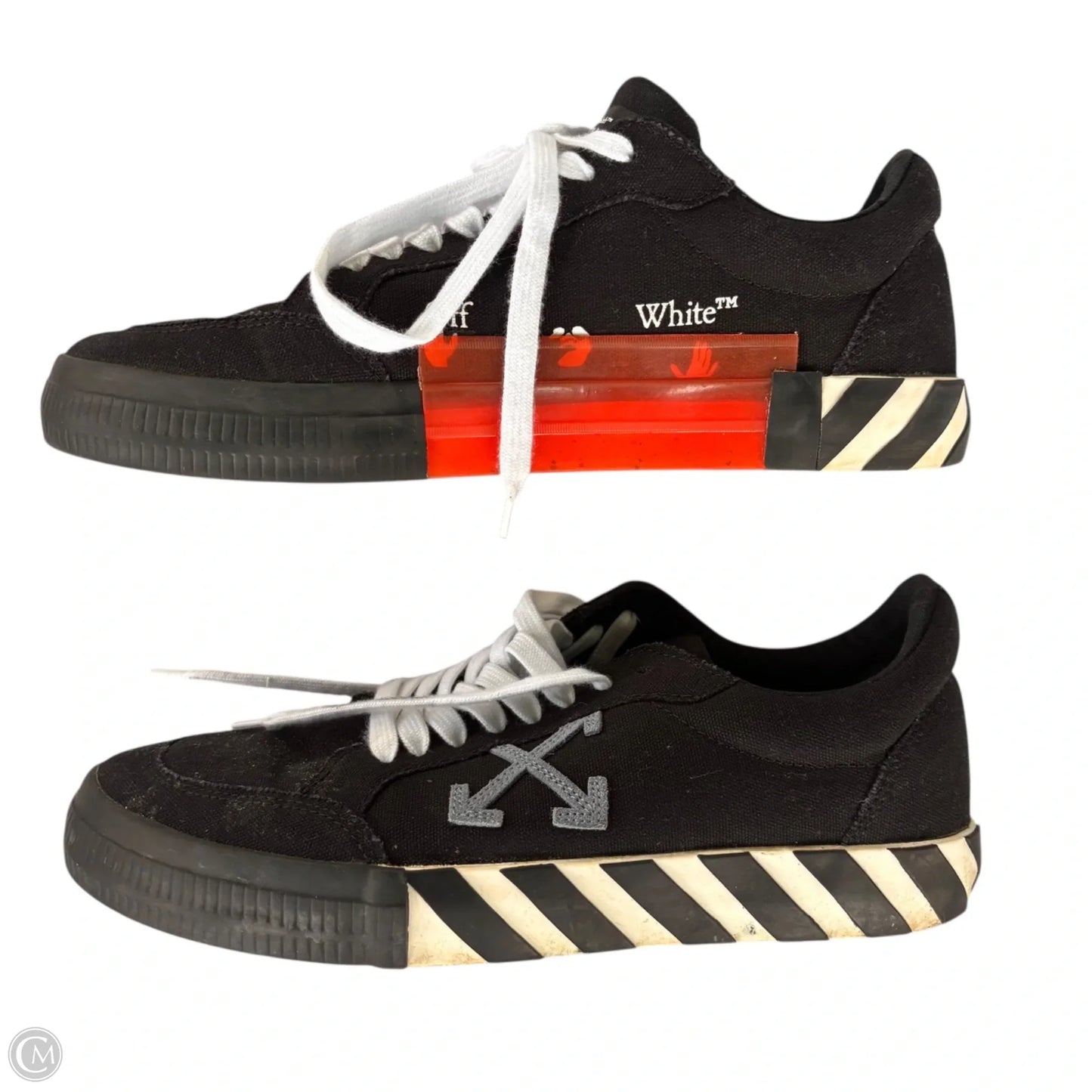 Shoes Luxury Designer By Off-white In Black & White, Size: 12
