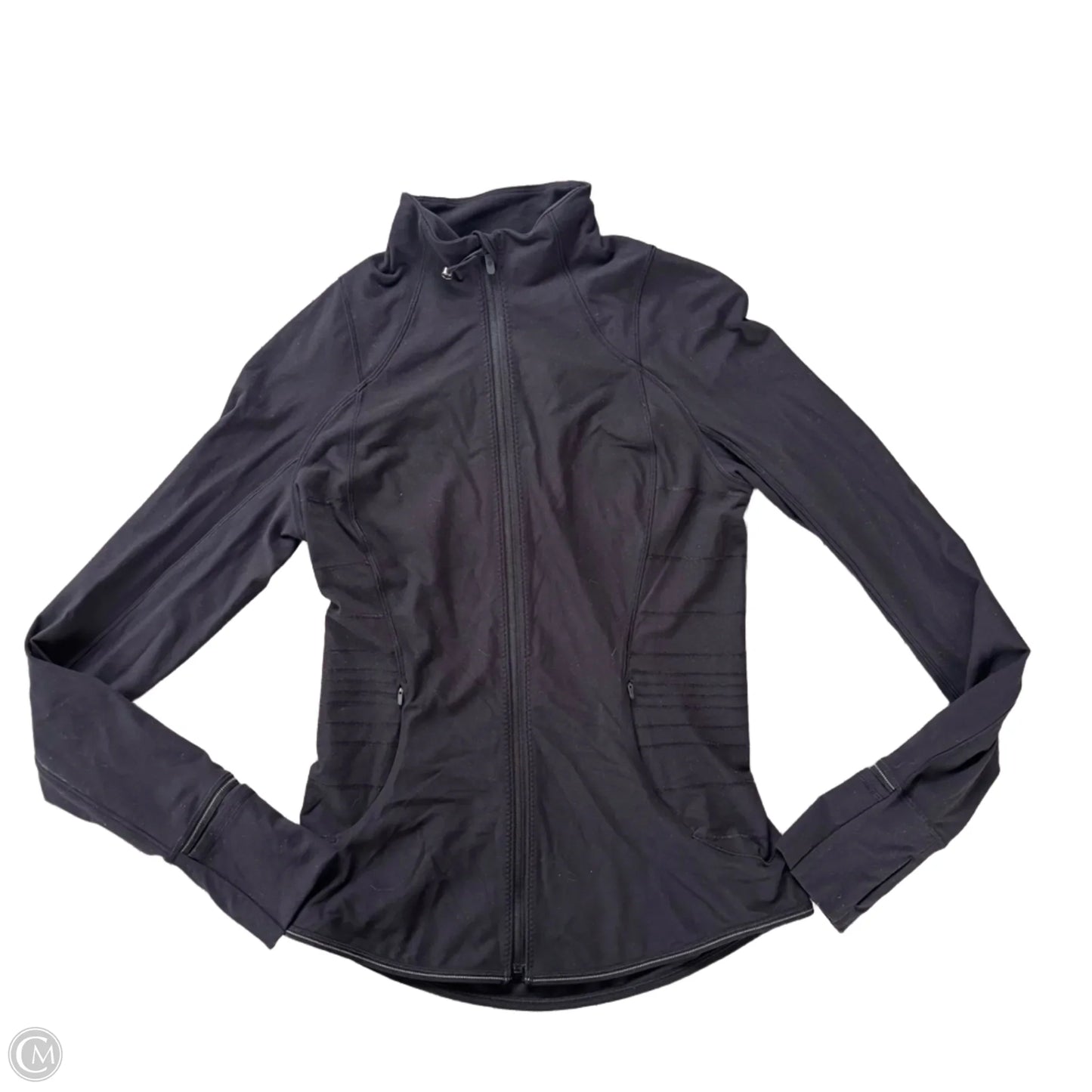 Athletic Jacket By Lululemon In Black, Size: S