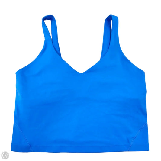 Athletic Tank Top By Lululemon In Blue, Size: M