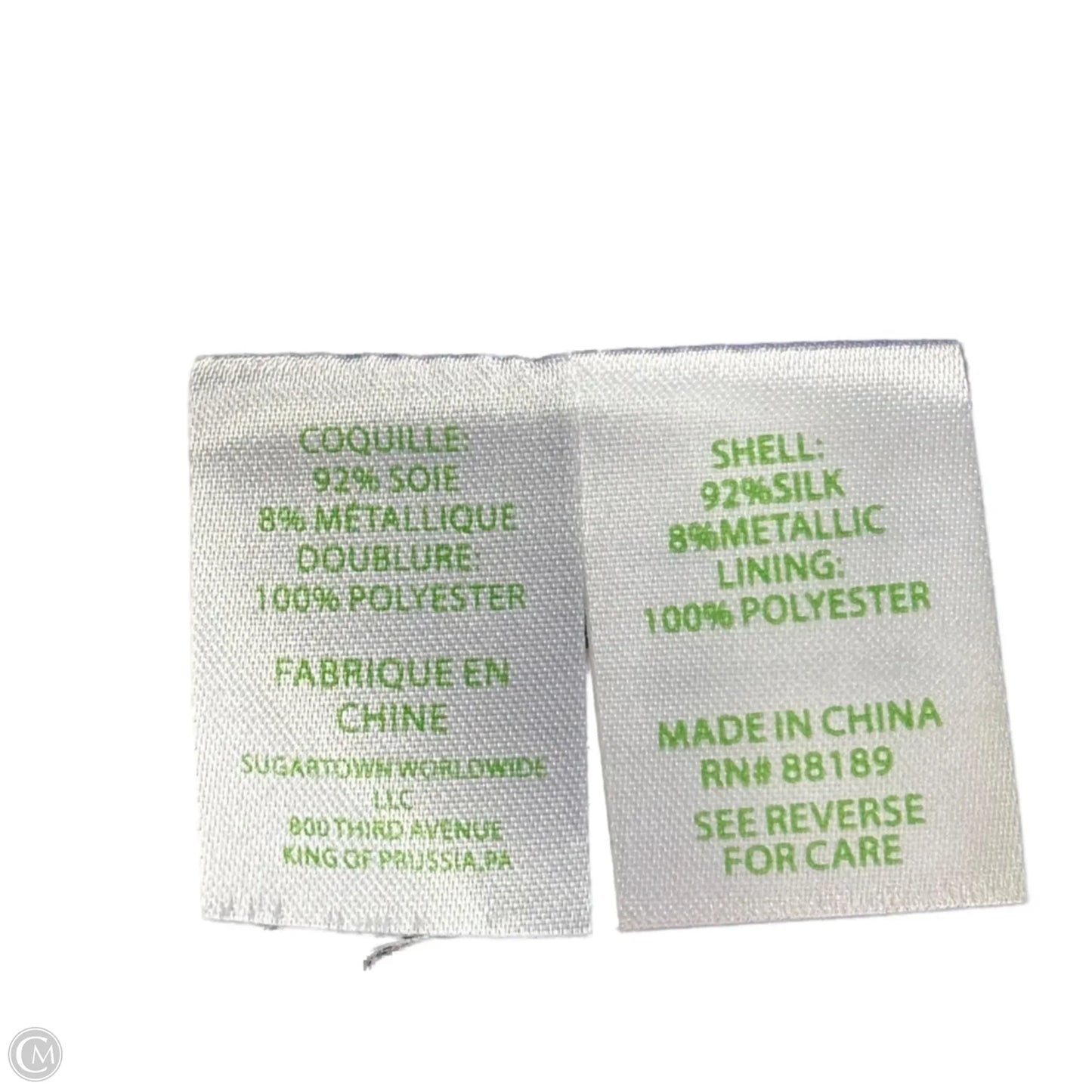 Top 3/4 Sleeve Designer By Lilly Pulitzer In Black & Gold, Size: Xs