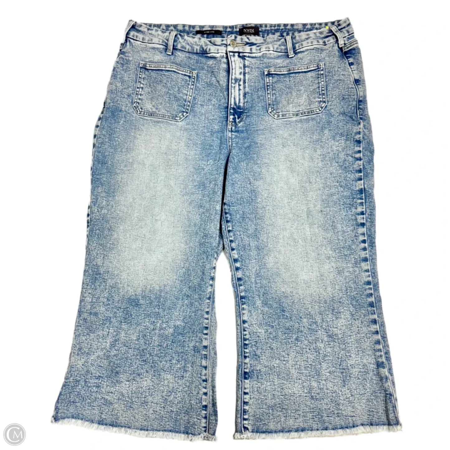 Jeans Wide Leg By Not Your Daughters Jeans In Blue Denim, Size: 18