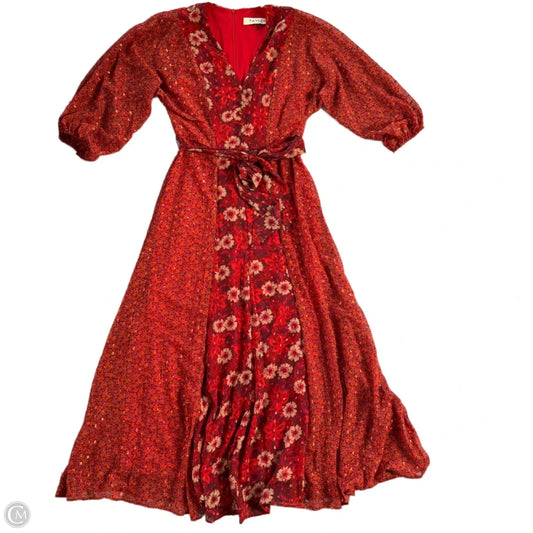 Dress Casual Maxi By Taylor In Red, Size: S