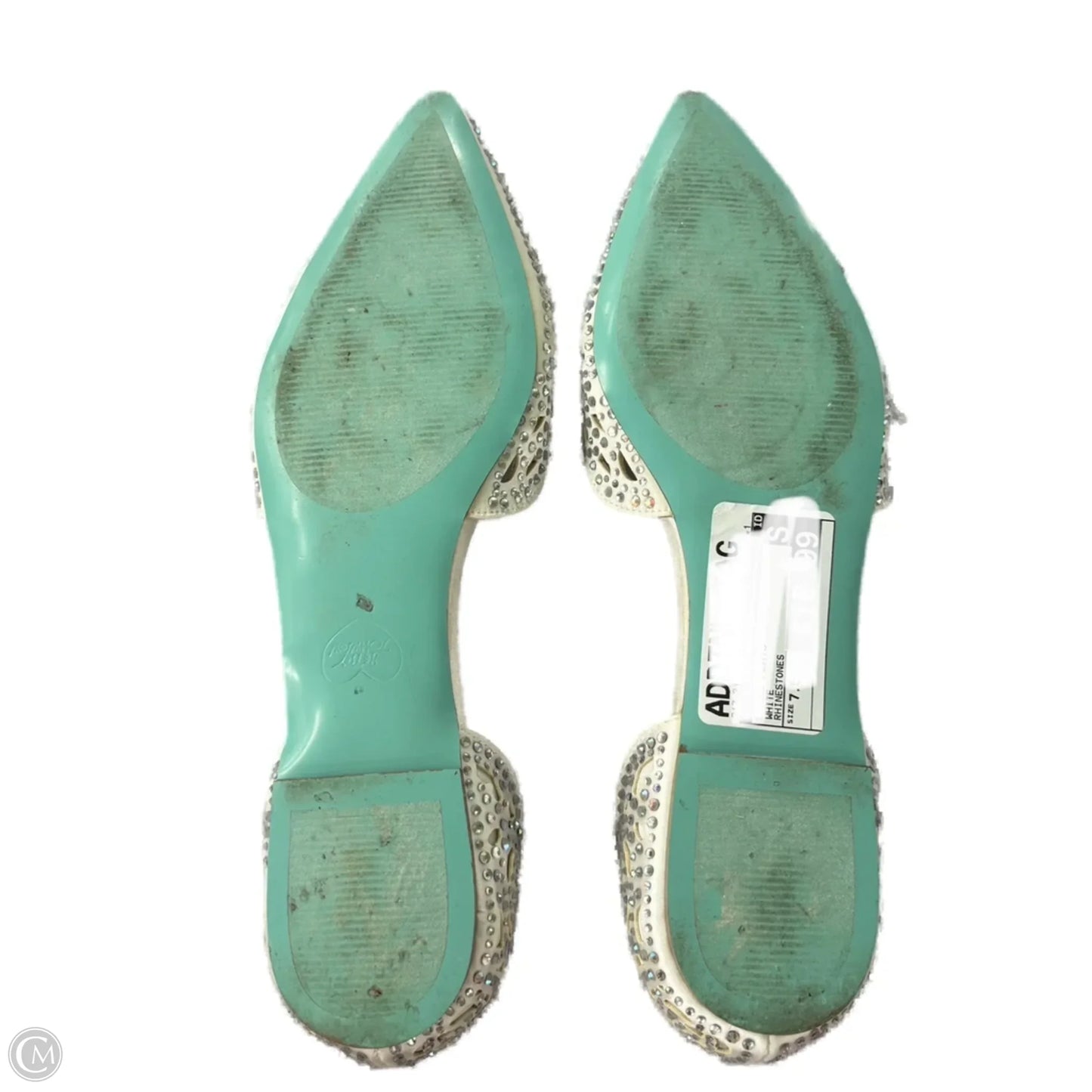Shoes Flats By Betsey Johnson In White, Size: 7.5