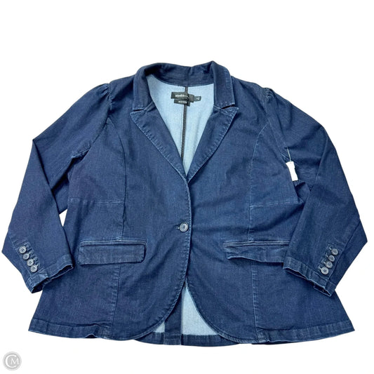 Blazer By Torrid In Blue Denim, Size: 4x