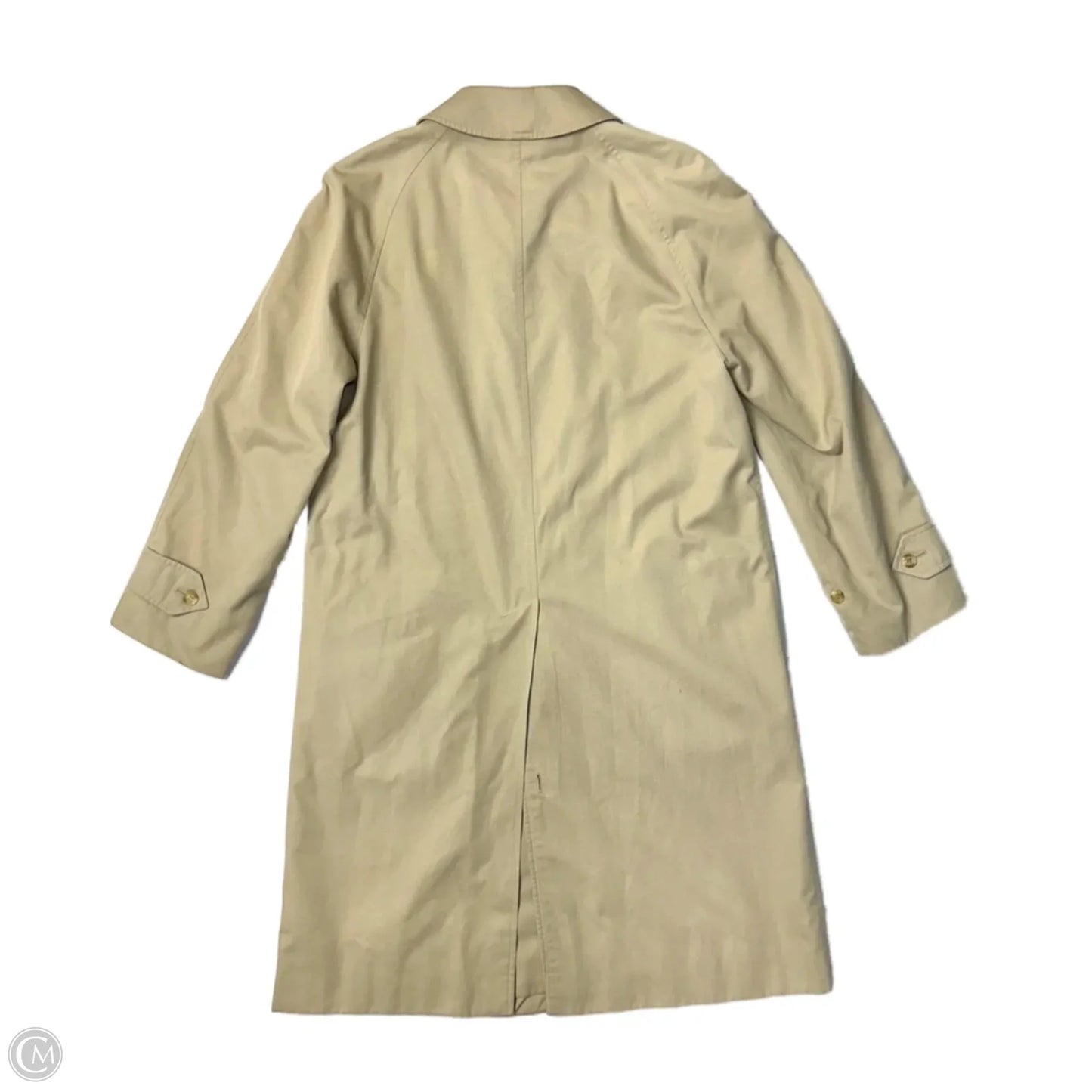 Coat Luxury Designer By Burberry In Tan, Size: L