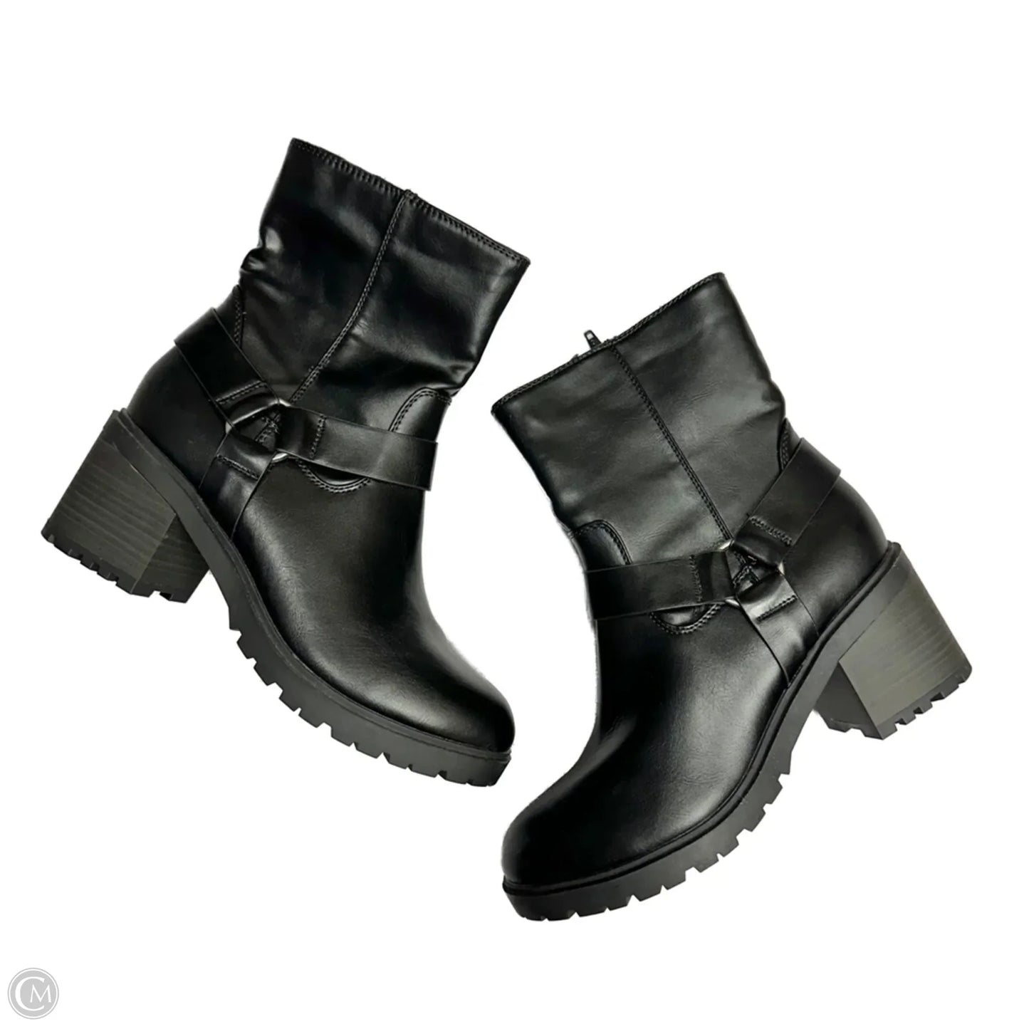Boots Ankle Heels By Universal Thread In Black, Size: 10