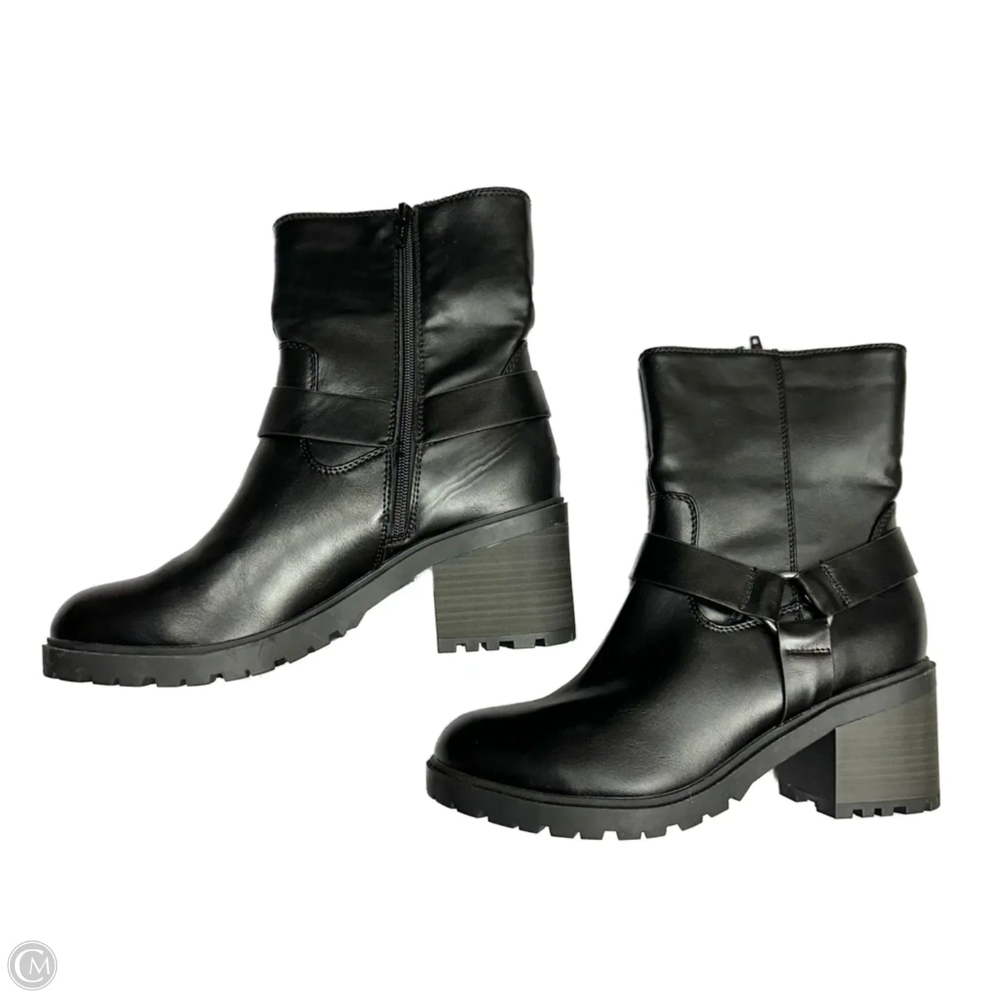 Boots Ankle Heels By Universal Thread In Black, Size: 10