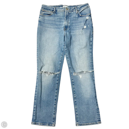 Jeans Straight By Good American In Blue, Size: 12