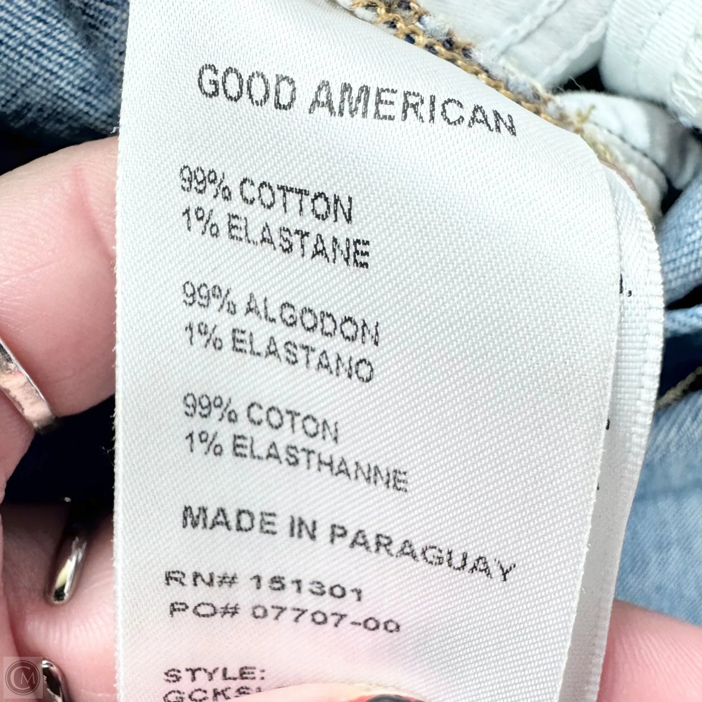 Jeans Straight By Good American In Blue, Size: 12