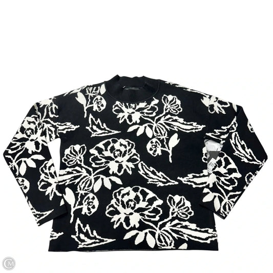 Sweater By Cyrus In Black & White, Size: M
