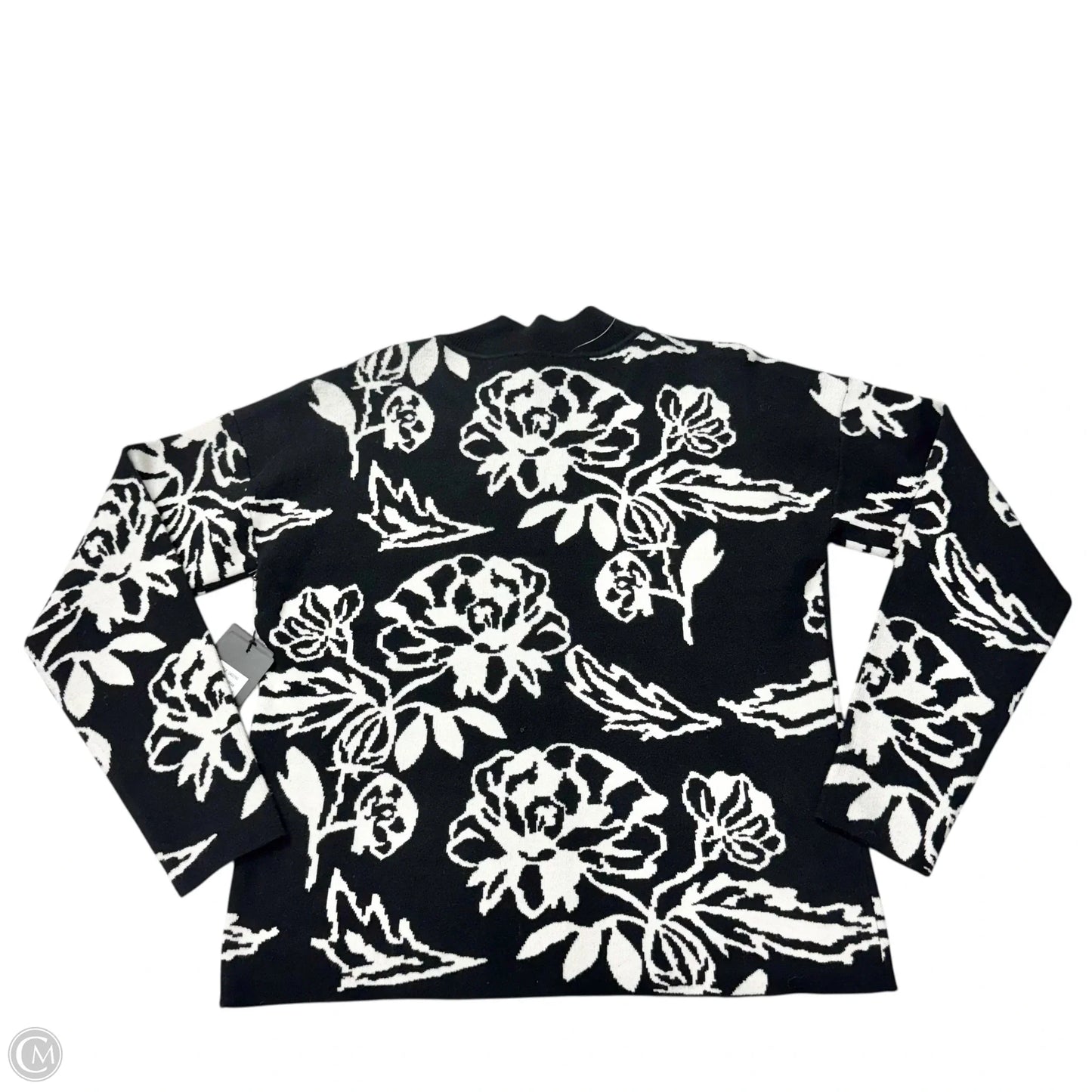 Sweater By Cyrus In Black & White, Size: M